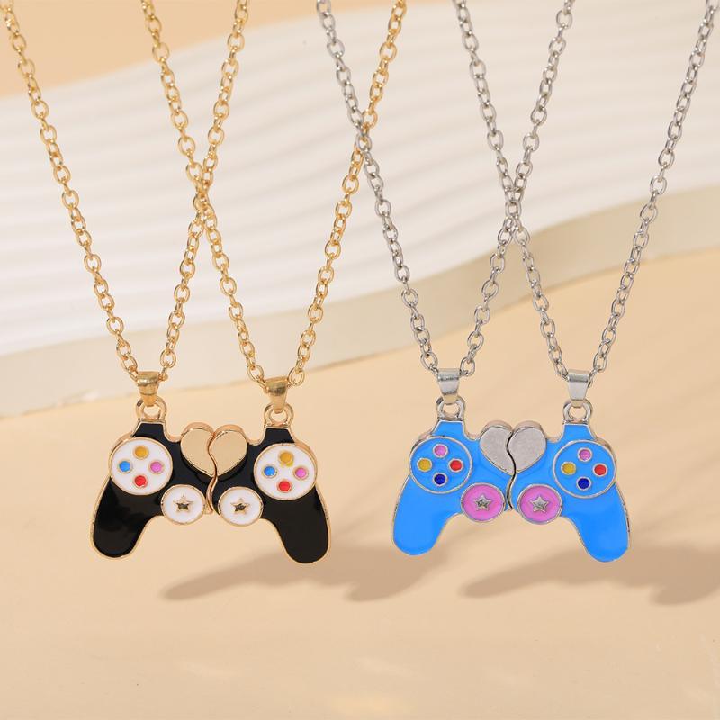 Magnetic Couple Matching Necklaces - 커플 자석 게임 컨트롤러 목걸이 2개