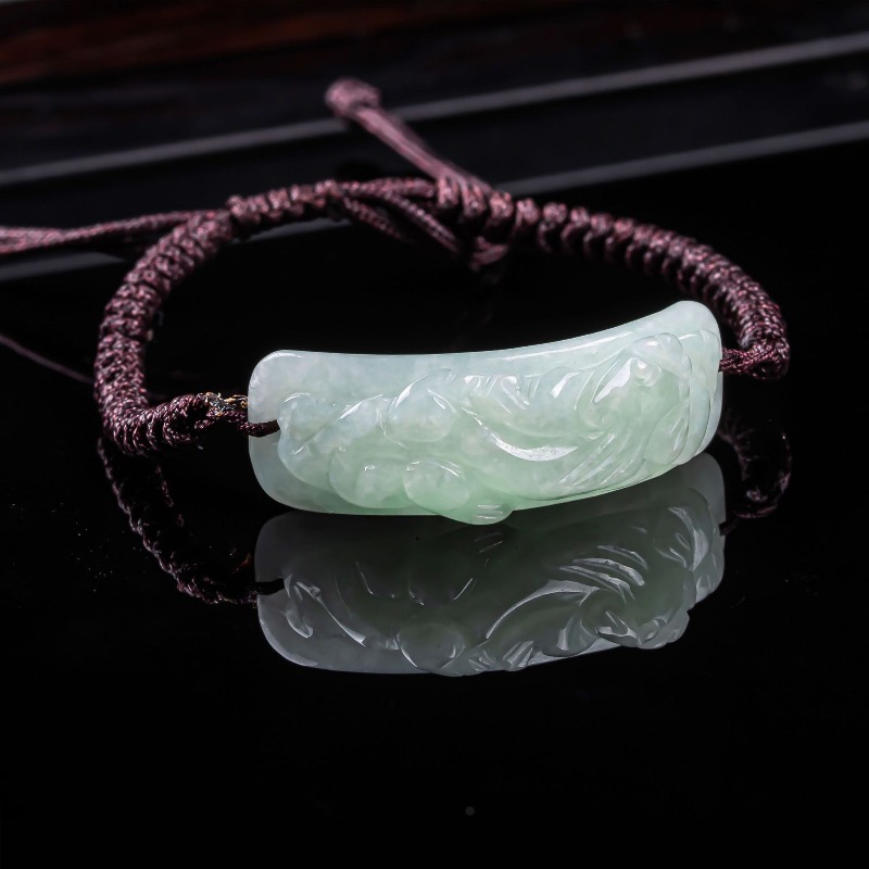 Bracelets - 버마산 비취석 픽시우 팔찌 수공예 천연