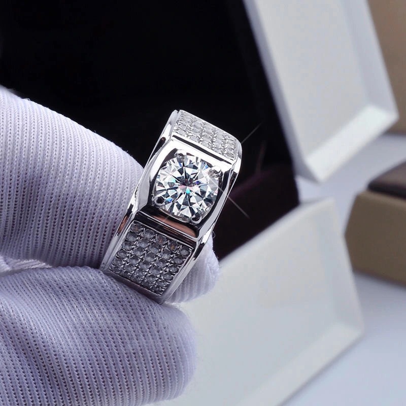 Moissanite Engagement Ring 1 Carat - 새로운 네 발톱 시뮬레이션 Moissanite 1