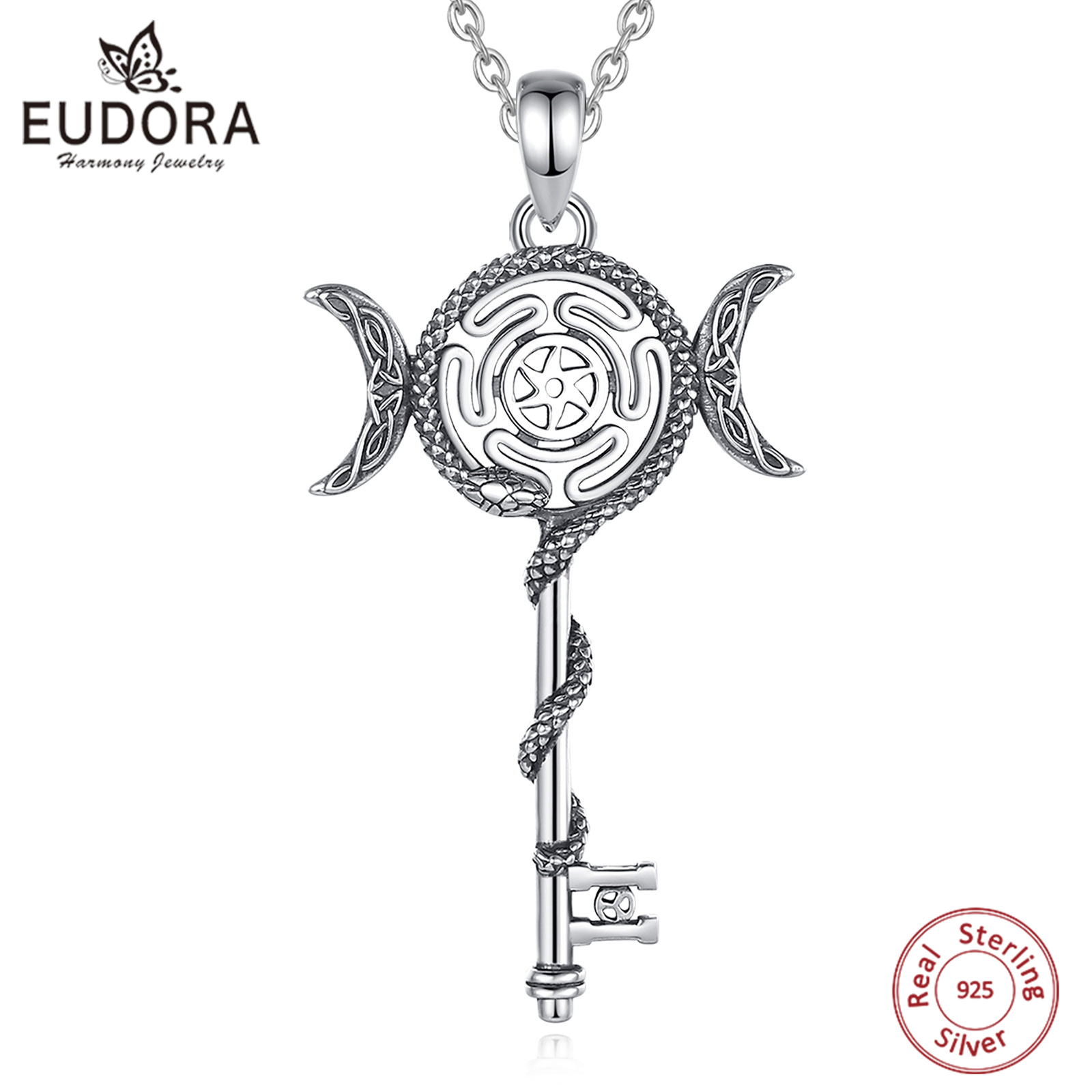 925 Sterling Silver Chain Necklace Men - 유도라 925 스털링 실버 헤카테 삼중