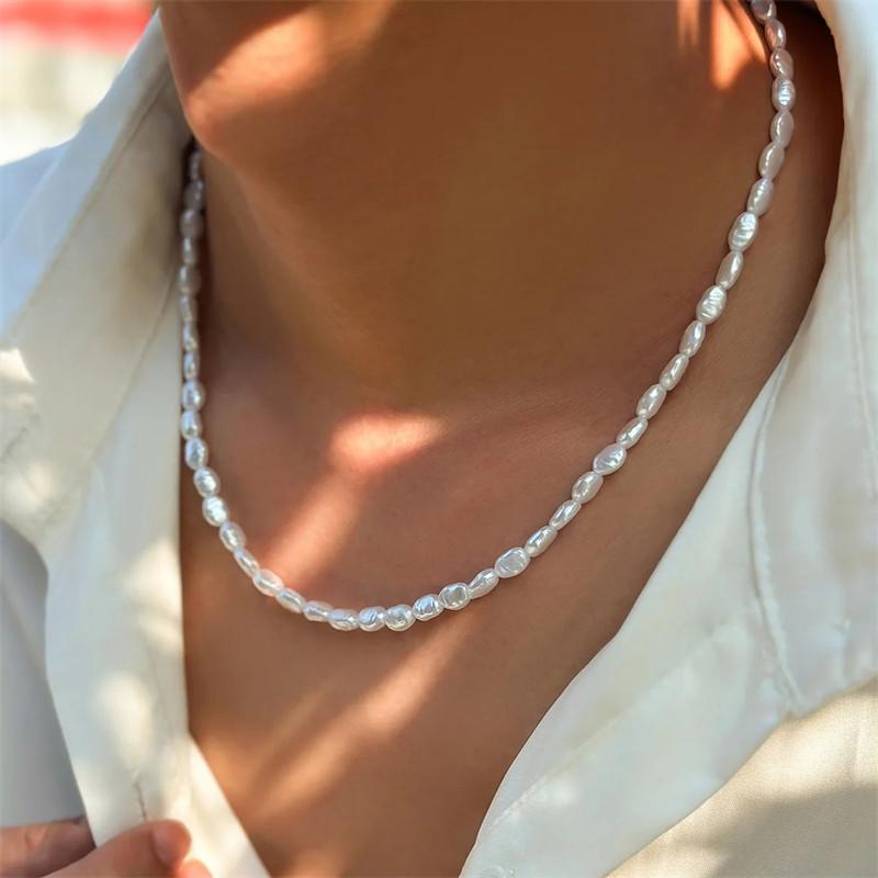 Pearl Choker Necklace Vintage - 여성을 위한 새로운 패션 심플 모조