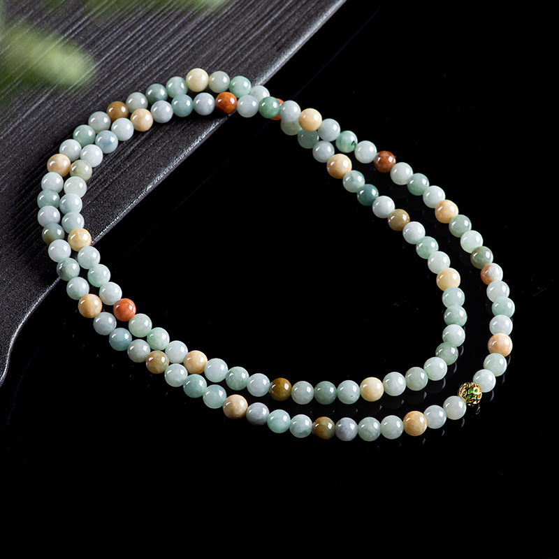 Bracelets - 버마산 비취 비즈 팔찌 목걸이 진짜