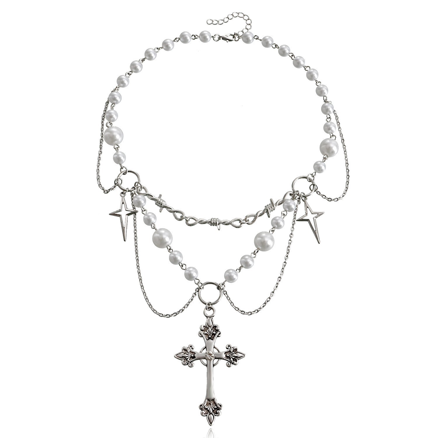 Pearl Choker Necklace Vintage - 여자를위한 나비 하트 진주 목걸이 여자