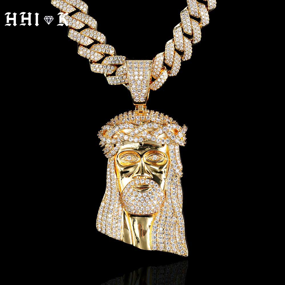 Cuban Link Chain 12Mm - 여성용 남성용 풀 아이스드 아웃 지르콘