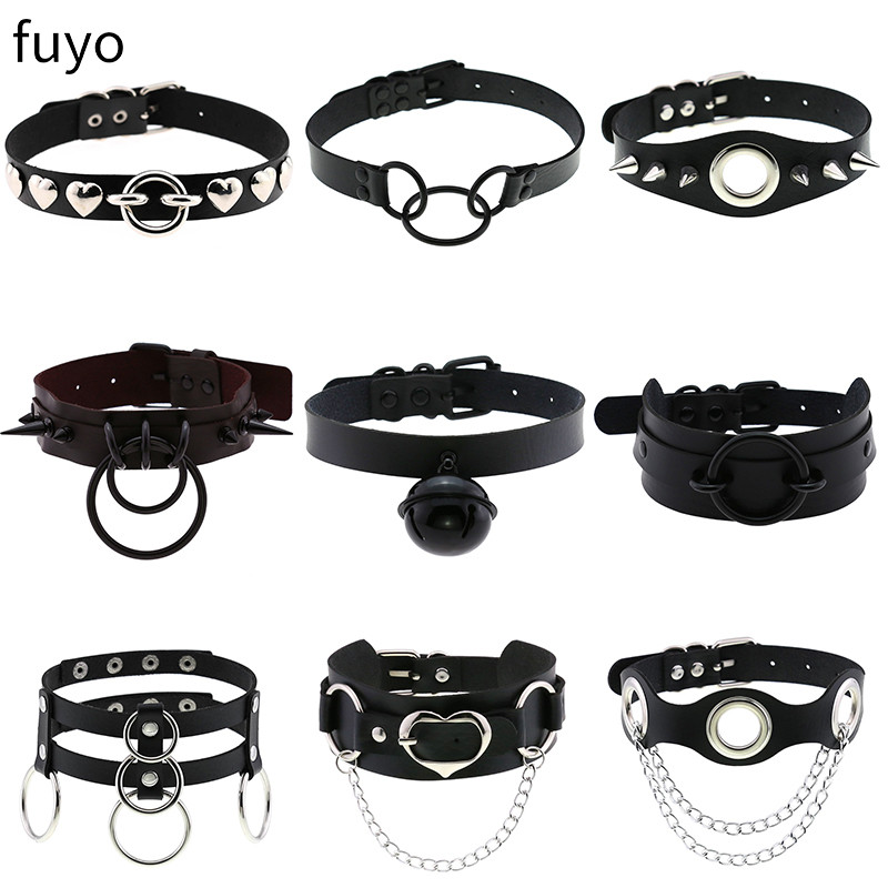 펑크 벨 블랙 스파이크 초커 목걸이 잠금 리벳 스터드  - Goth Punk Spike Choker 리뷰 및 가격
