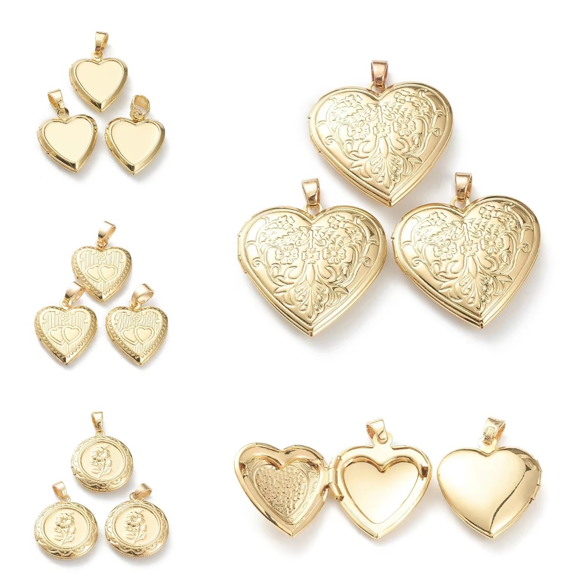 10개 하트 사진 로켓 펜던트, 열 수 있는 사진 프레 - Heart Locket Necklace Photo 리뷰 및 가격