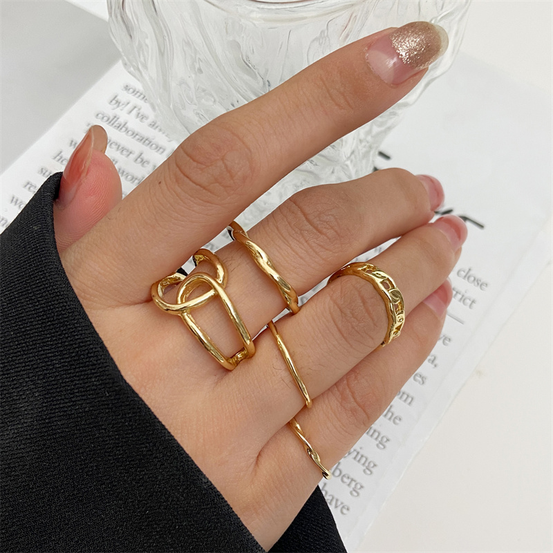 금속 구슬 펑크 반지 세트 실버 골드 컬러 힙합 팝 여 - Vintage Punk Knuckle Rings Set 리뷰 및 가격