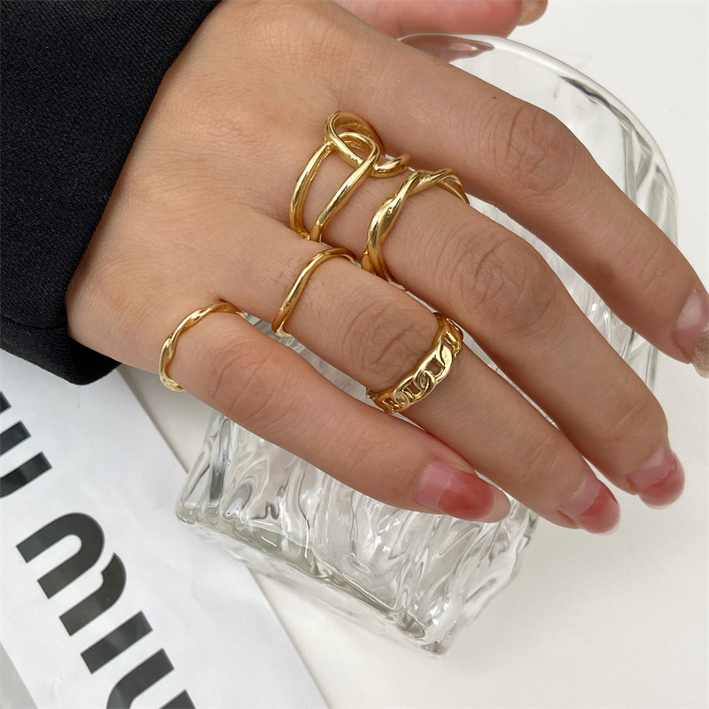 금속 구슬 펑크 반지 세트 실버 골드 컬러 힙합 팝 여 - Vintage Punk Knuckle Rings Set 리뷰 및 가격