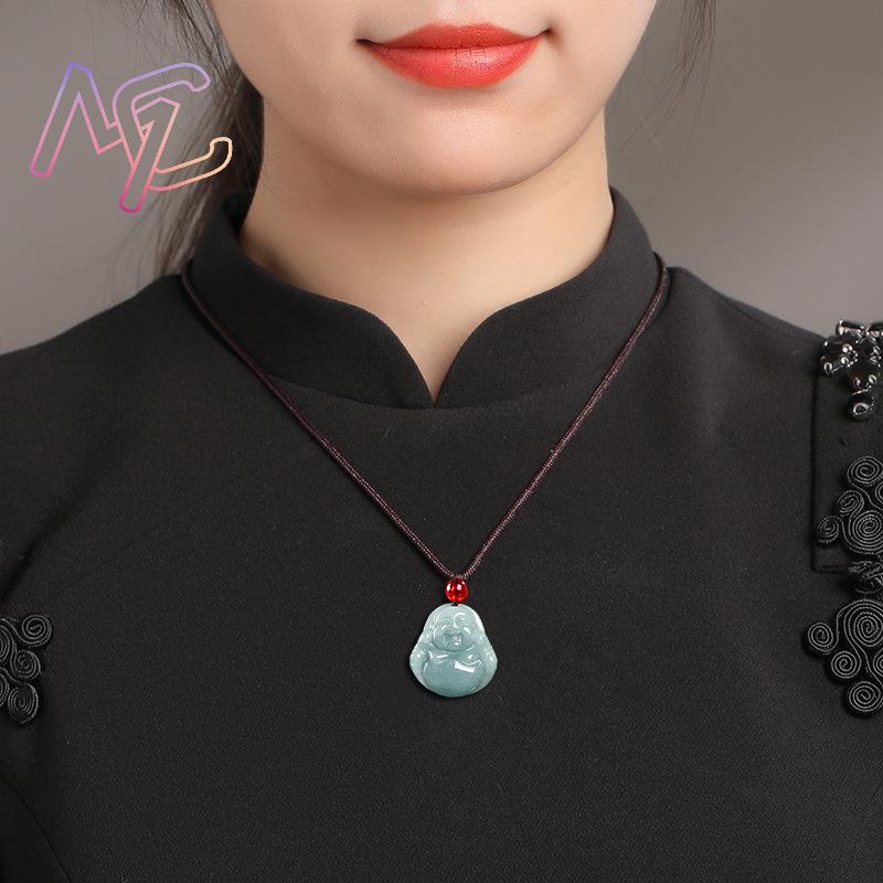 미얀마 경옥 관음 부처님 펜던트 목걸이 빈티지 천연 보 - Necklaces 리뷰 및 가격