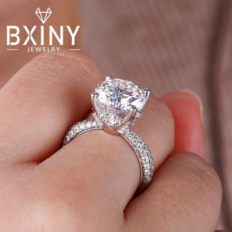 BXINY D 컬러 5CT Moissanite 반지 S - Moissanite Engagement Ring 1 Carat 리뷰 및 가격