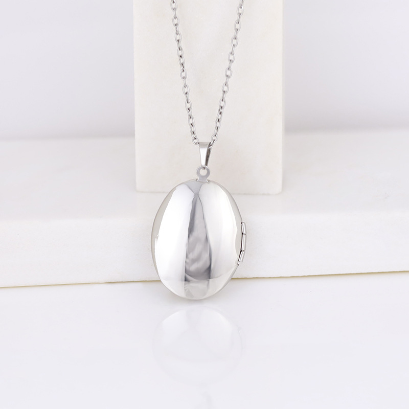 빈티지 실버 색상 오픈형 타원형 사각형 하트 모양 꽃무 - Heart Locket Necklace Photo 리뷰 및 가격