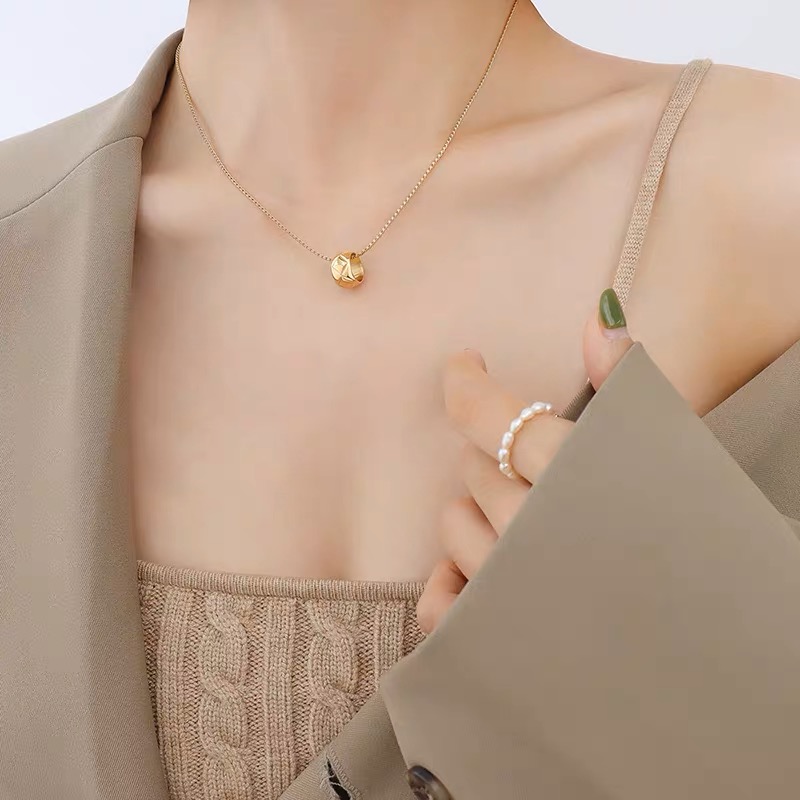 여성을위한 럭셔리 황금 마름모 크로스 원형 구슬 펜던트 - Cross Pendant Necklace Gold 리뷰 및 가격