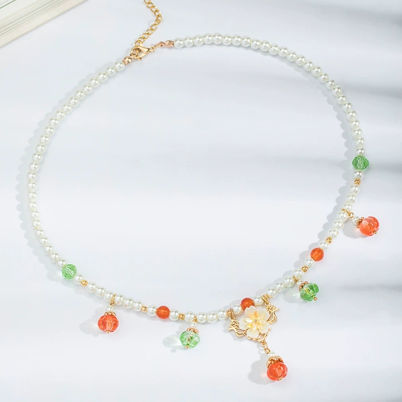 호박 펜던트와 빈티지 진주 목걸이 중국어 Hanfu 웨 - Pearl Choker Necklace Vintage 리뷰 및 가격