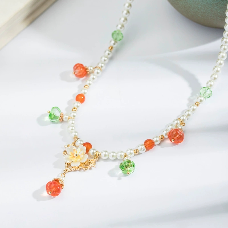 호박 펜던트와 빈티지 진주 목걸이 중국어 Hanfu 웨 - Pearl Choker Necklace Vintage 리뷰 및 가격