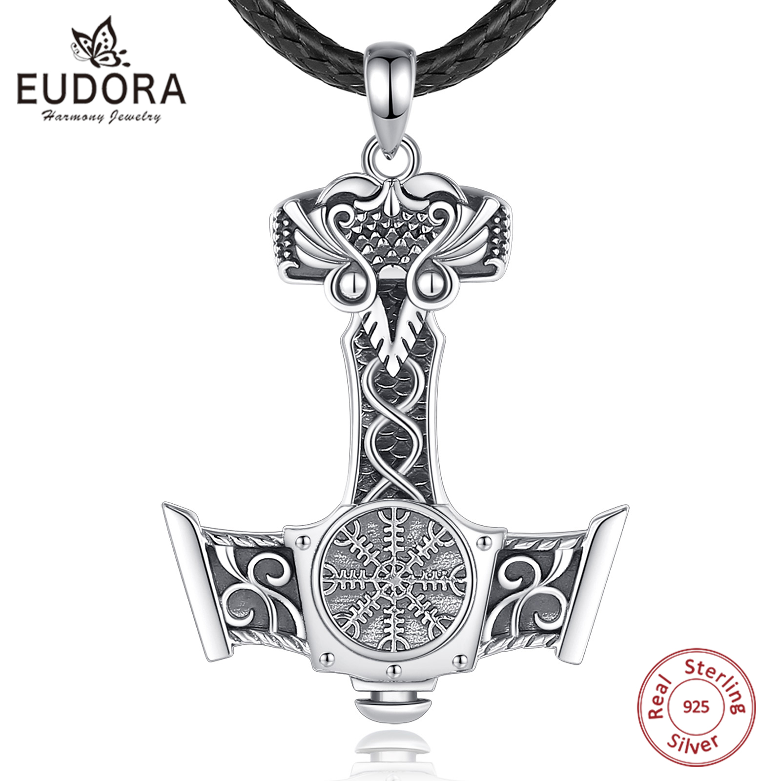 유도라 925 스털링 실버 노르웨이 바이킹 토르의 망치 - 925 Sterling Silver Chain Necklace Men 리뷰 및 가격