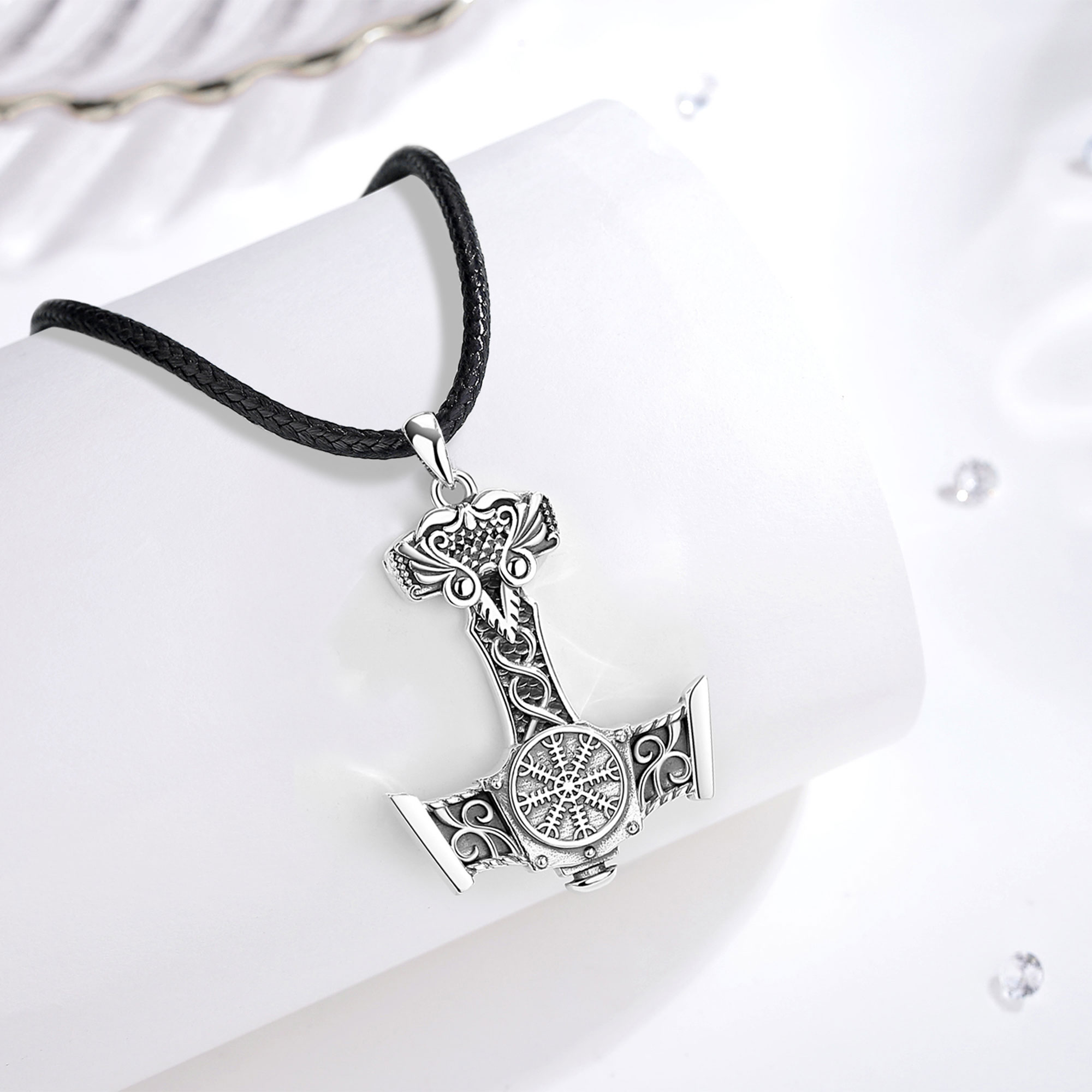 유도라 925 스털링 실버 노르웨이 바이킹 토르의 망치 - 925 Sterling Silver Chain Necklace Men 리뷰 및 가격