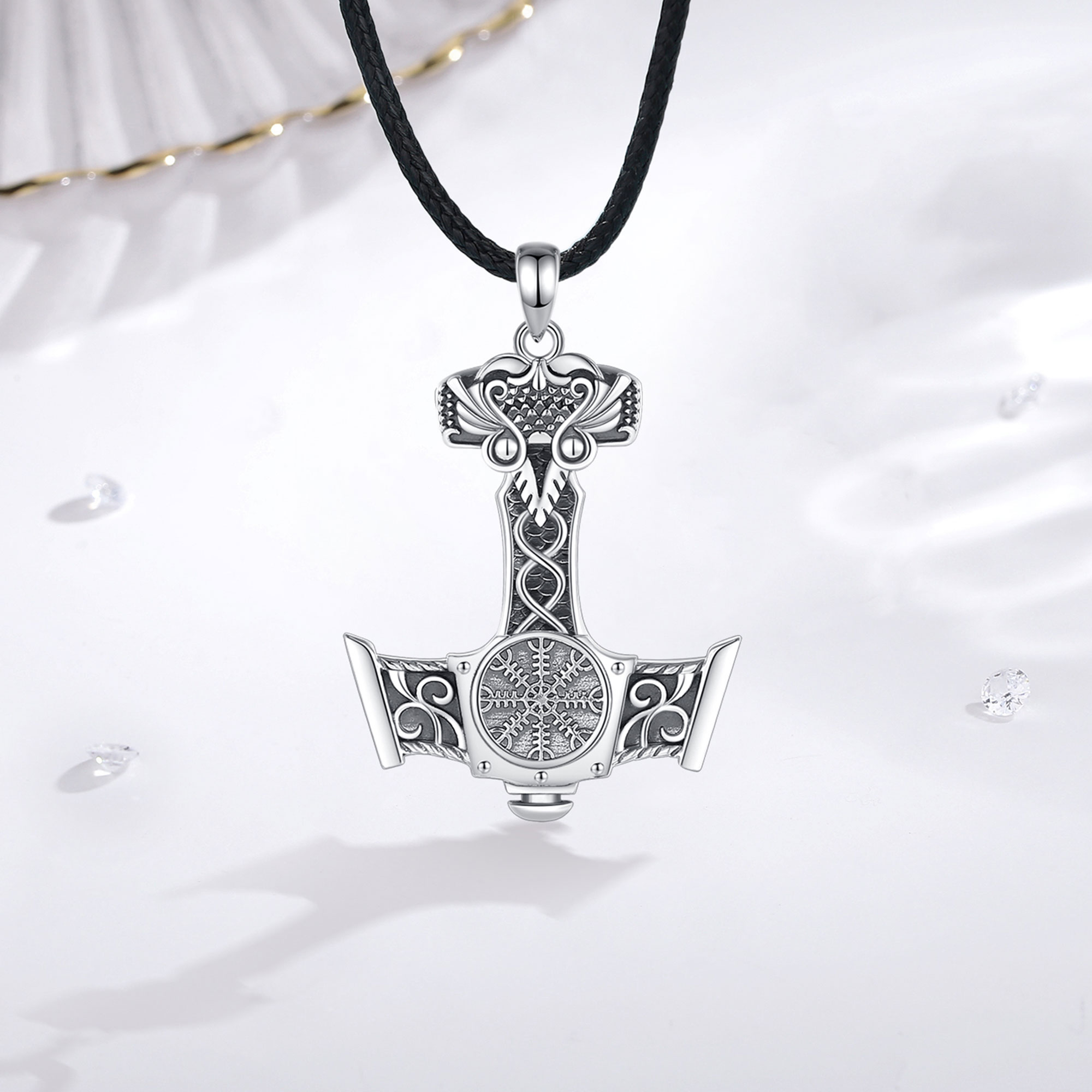 유도라 925 스털링 실버 노르웨이 바이킹 토르의 망치 - 925 Sterling Silver Chain Necklace Men 리뷰 및 가격