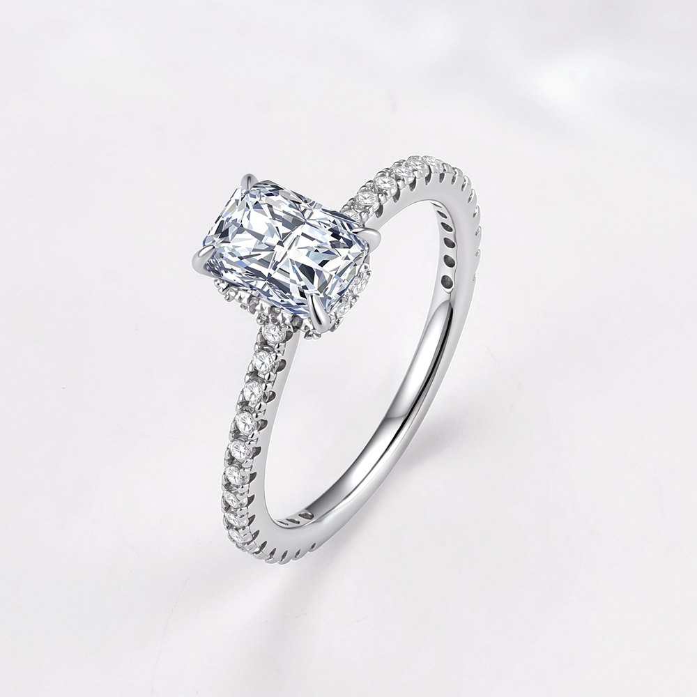 S925 스털링 실버 심플 4프롱 1캐럿 모이사나이트  - Moissanite Engagement Ring 1 Carat 리뷰 및 가격