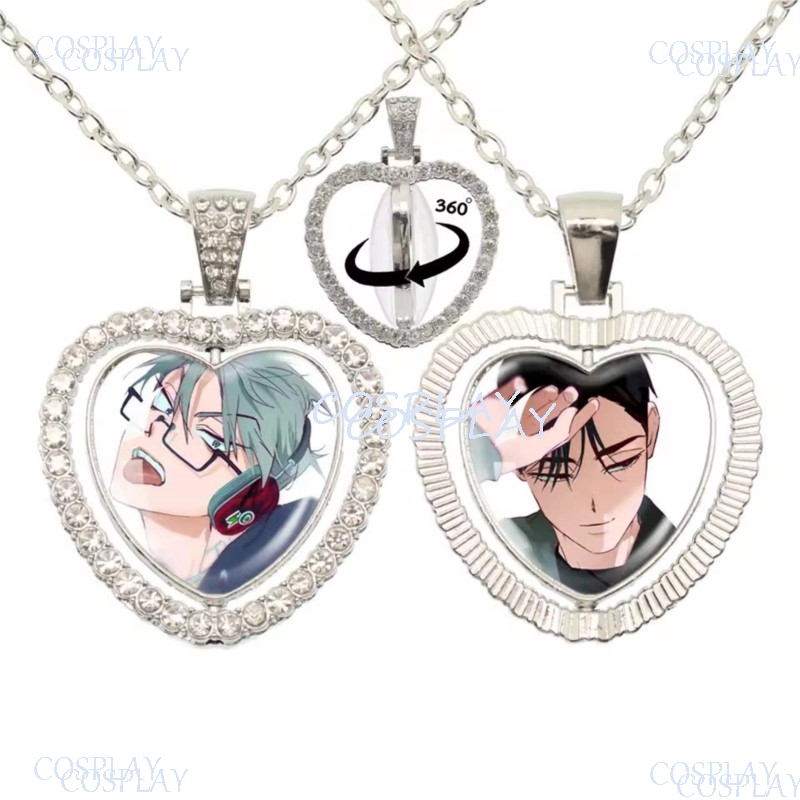 외계인 무대 회전식 양면 복숭아 하트 목걸이 좀비 무대 - Anime Pendant Necklace 리뷰 및 가격
