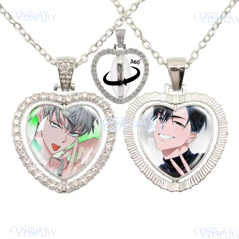 외계인 무대 회전식 양면 복숭아 하트 목걸이 좀비 무대 - Anime Pendant Necklace 리뷰 및 가격