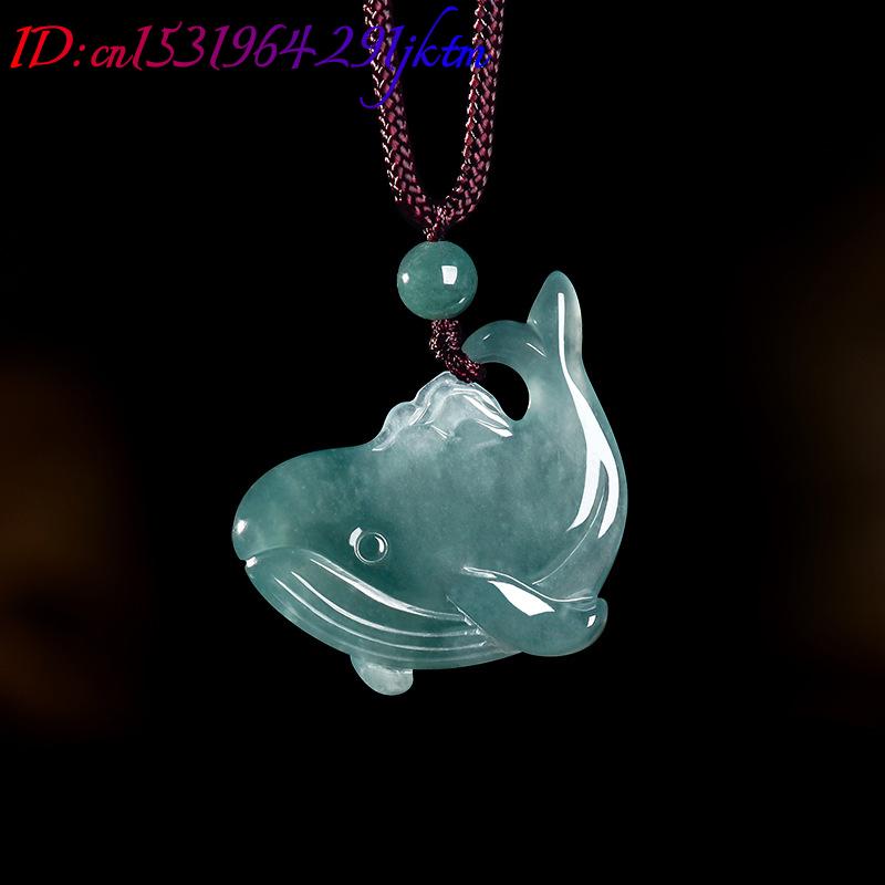 천연 버마산 비취 고래 펜던트 목걸이 액세서리 진짜 옥 - Necklaces 리뷰 및 가격