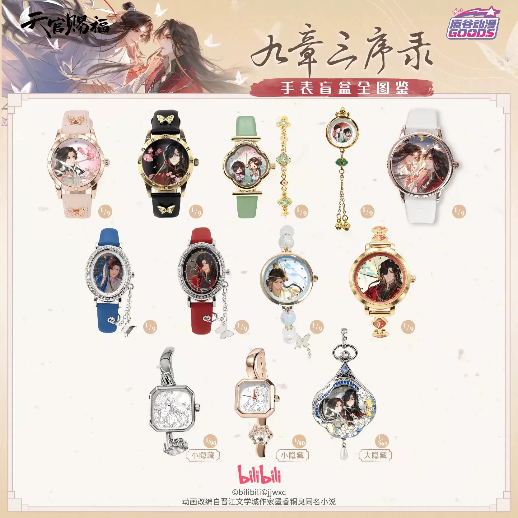 TGCF 톈관츠푸 화청시에롄 애니메이션 시계 만화 테마 - Watch Accessories 리뷰 및 가격