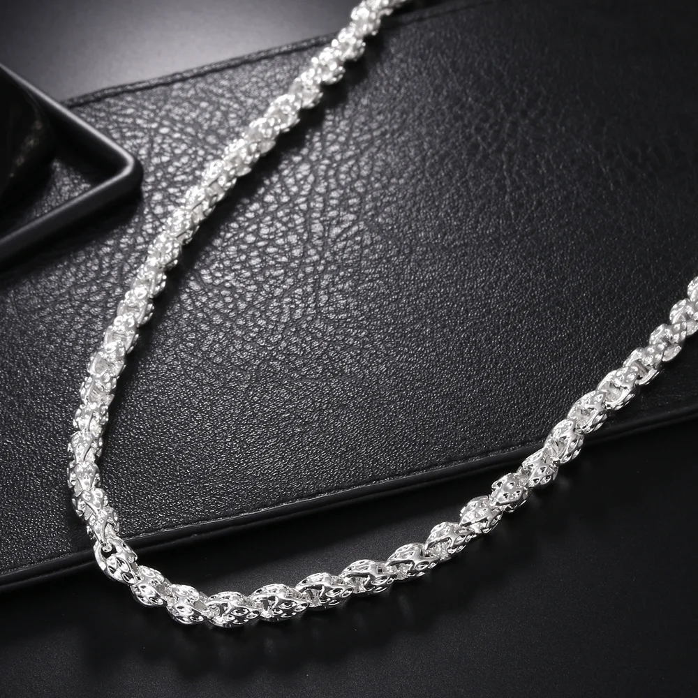 핫 참스 925 스털링 실버 5MM 수도꼭지 체인 20 - 925 Sterling Silver Chain Necklace Men 리뷰 및 가격