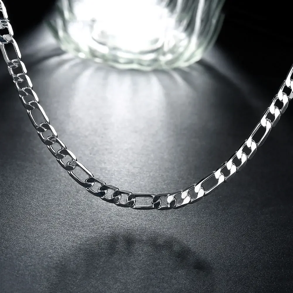 925 스털링 실버 18K 골드 목걸이 6MM 사이드  - 925 Sterling Silver Chain Necklace Men 리뷰 및 가격