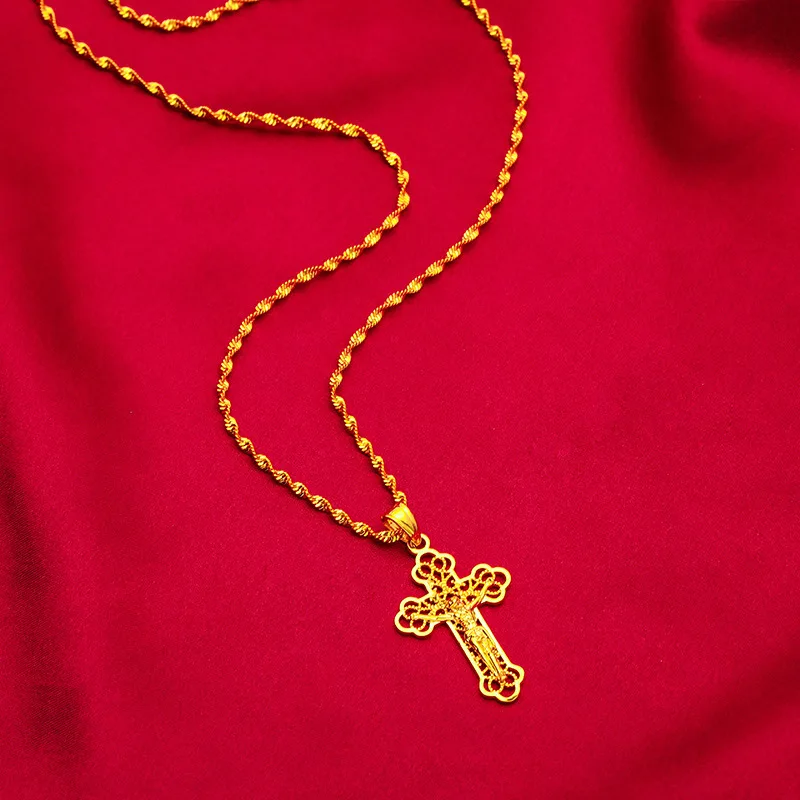 브리엑스 주얼리 인스 빈티지 골드 크로스 목걸이! 24 - Cross Pendant Necklace Gold 리뷰 및 가격