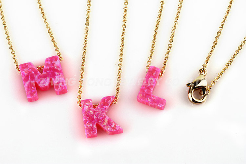 이니셜 레터 펜던트 목걸이 황동 체인 실버/18k 골드 - Initial Letter Necklace 18K Gold 리뷰 및 가격