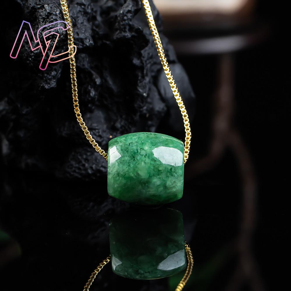 천연 진짜 옥 구슬 펜던트 미얀마 제이드 목걸이 디자이 - Necklaces 리뷰 및 가격