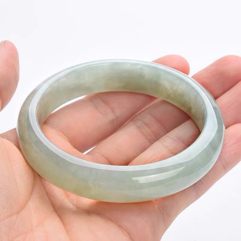 미얀마 고대 광산에서 채취한 라이트 제이드 팔찌, 녹색 - Bracelets 리뷰 및 가격